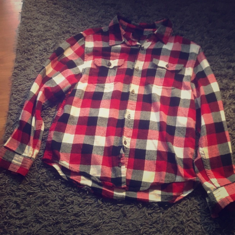 Red and black Faded Glory flannel, negotiable